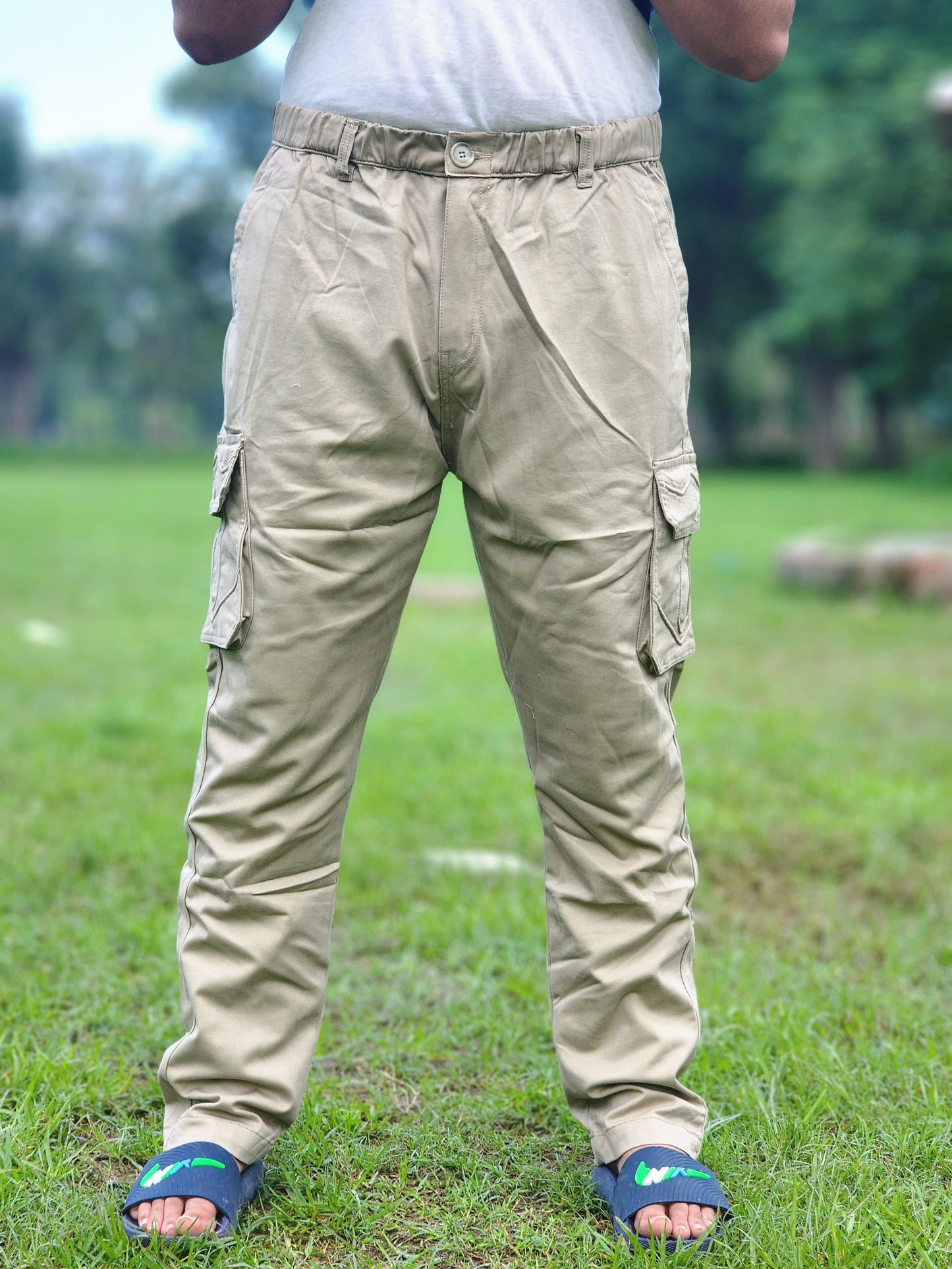 6-Pocket Cargo Pants Open Bottom