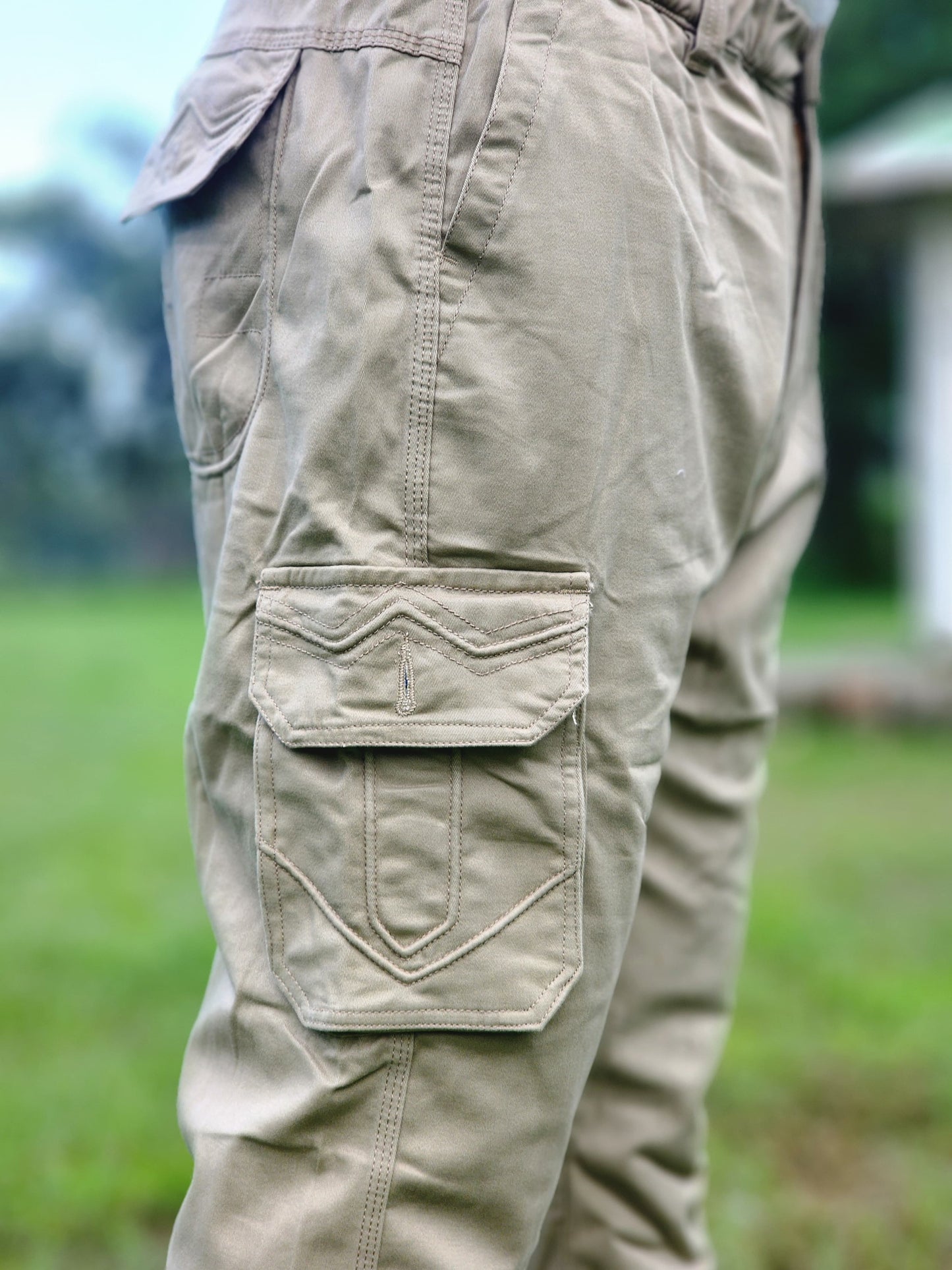 6-Pocket Cargo Pants Open Bottom