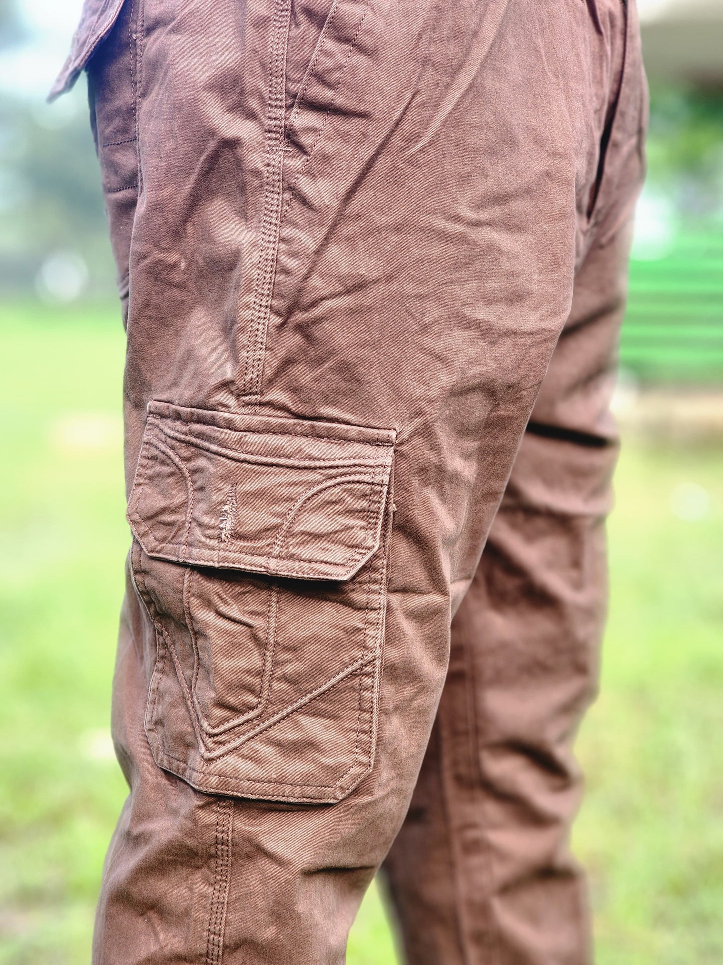 6-Pocket Cargo Pants Open Bottom
