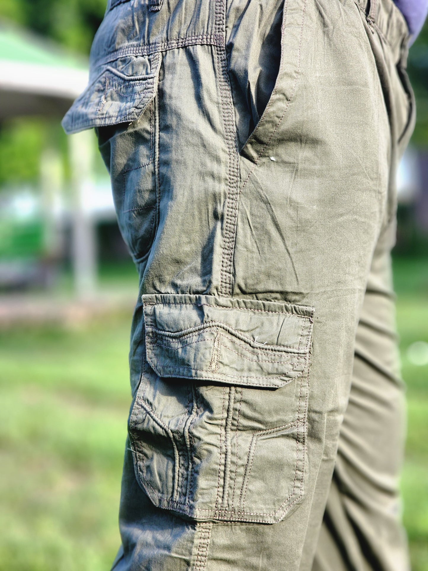 6-Pocket Cargo Pants Open Bottom