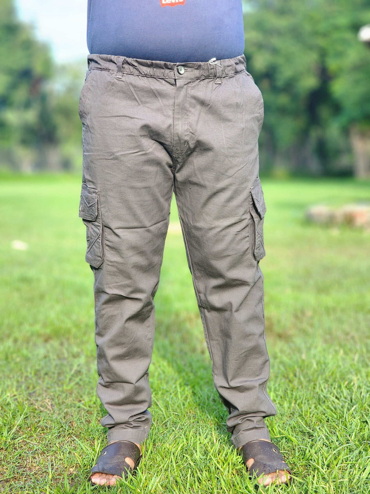 6-Pocket Cargo Pants Open Bottom