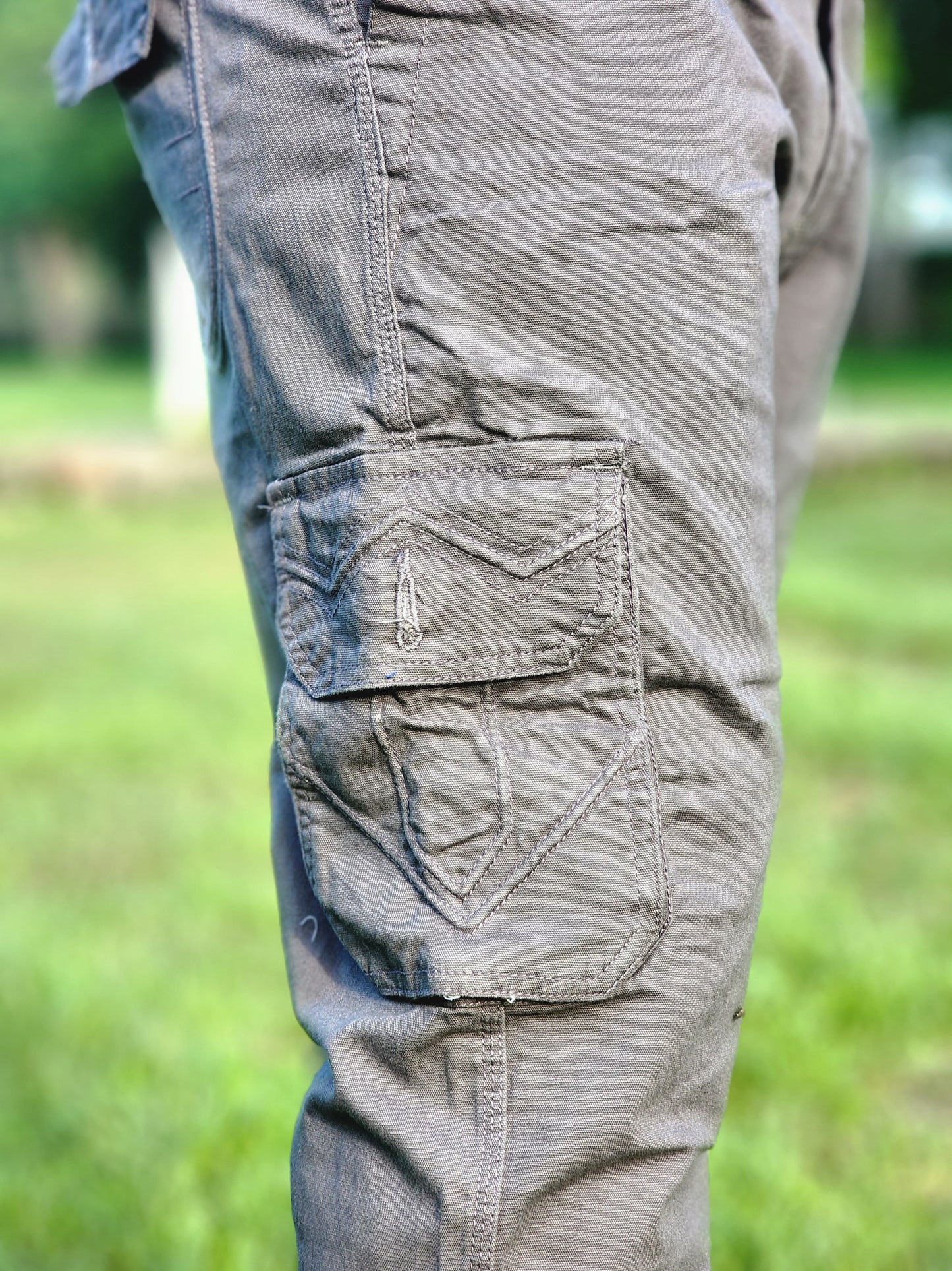 6-Pocket Cargo Pants Open Bottom