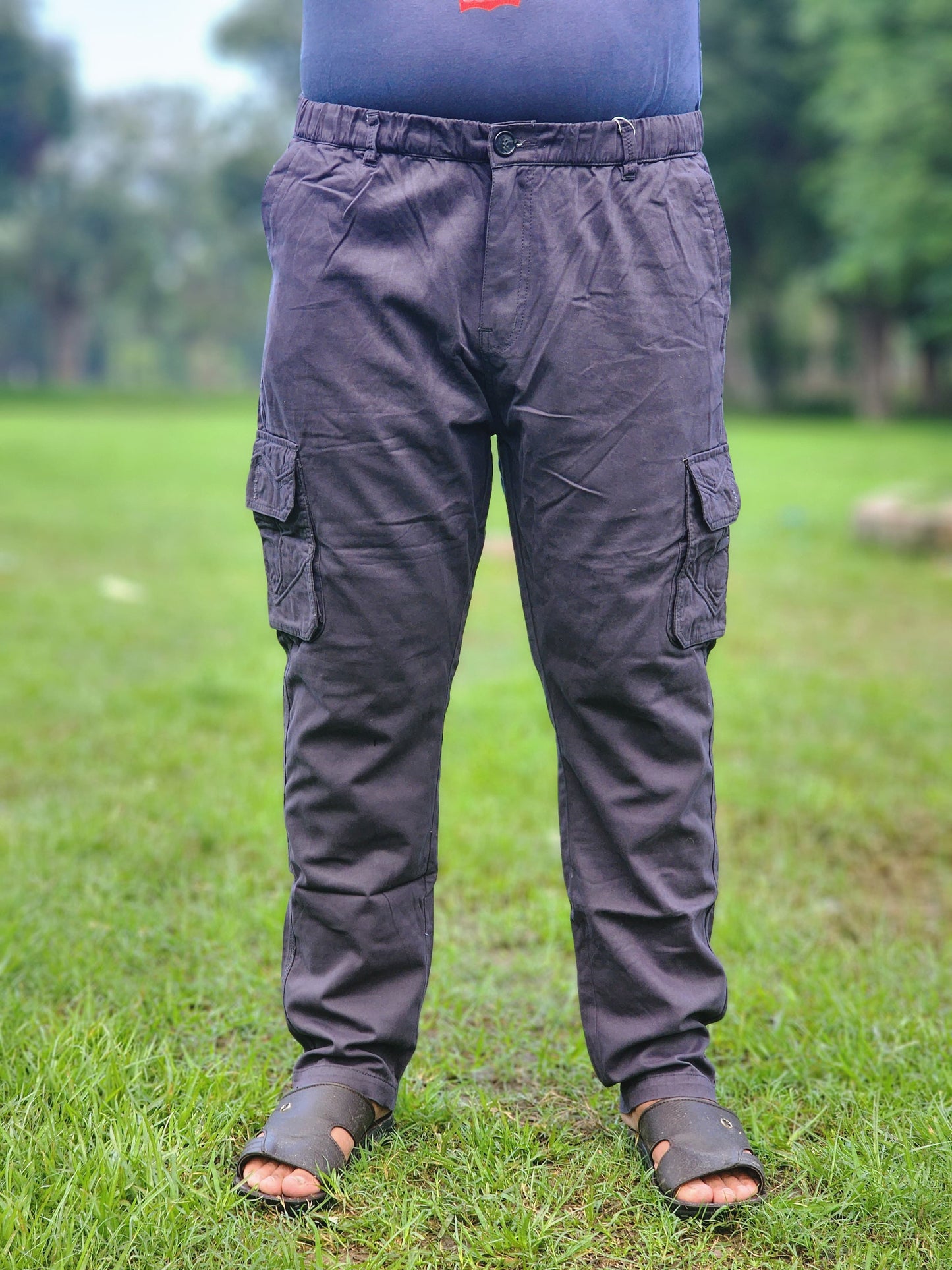 6-Pocket Cargo Pants Open Bottom